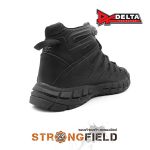 รองเท้า Delta Strong Field หุ้มส้น หนังสีดำ